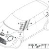 BMW Zierring Scheinwerfer rechts schwarz F54