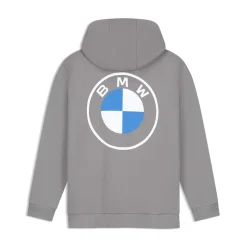 BMW Zip-Sweathoodie Logo reverse Unisex grau
