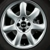 MINI Alufelge Bridge Spoke 94 6,5J x 16 ET 48 Silber Vorderachse / Hinterachse