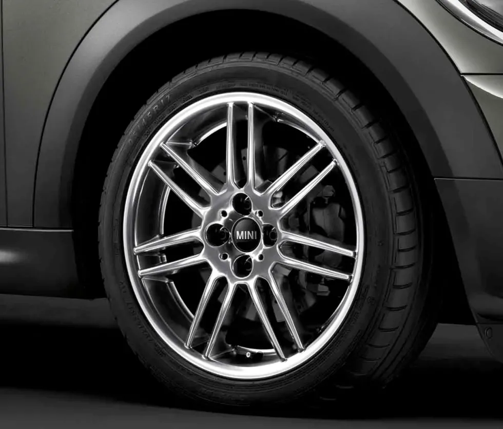 MINI Alufelge Double Spoke 99 7J x 17 ET 48 Poliert Vorderachse / Hinterachse