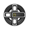 MINI Alufelge Electric Corona Spoke 737 bicolor (jetblack uni/glanzgedreht) 7Jx17 ET54 Cabrio F57