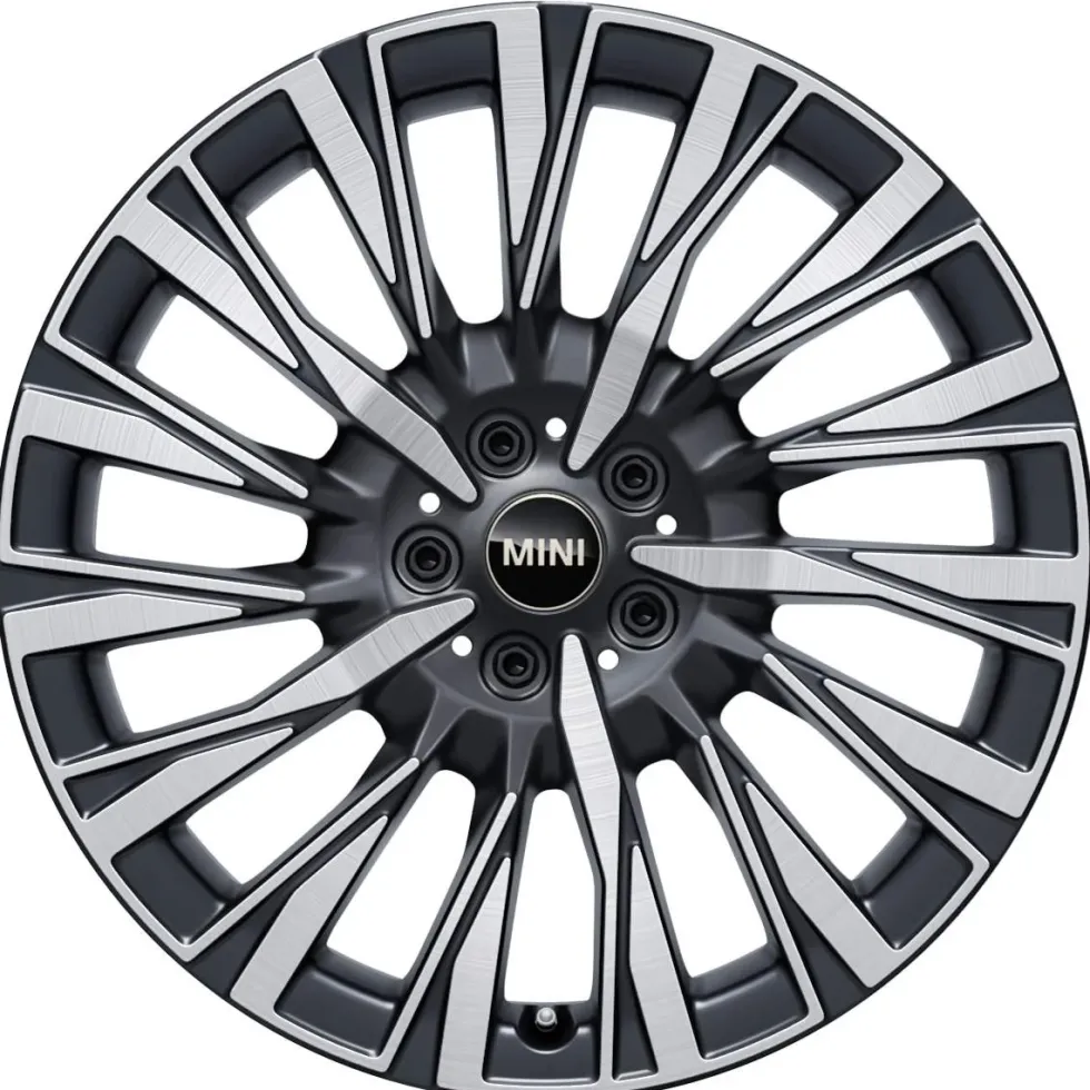 MINI Alufelge Eternal Spoke 988 bicolor (midnight grey/hochglanzpoliert) 7,5Jx19 ET50 Aceman J05