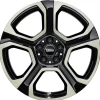 MINI Alufelge Hexagram Spoke 987 bicolor (jetblack uni/glanzgedreht) 7,5Jx19 ET50 Aceman J05