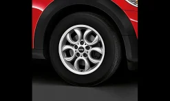 MINI Alufelge 5 Hole Circular Spoke R123 6,5J x 16 ET 46 Silber Vorderachse / Hinterachse