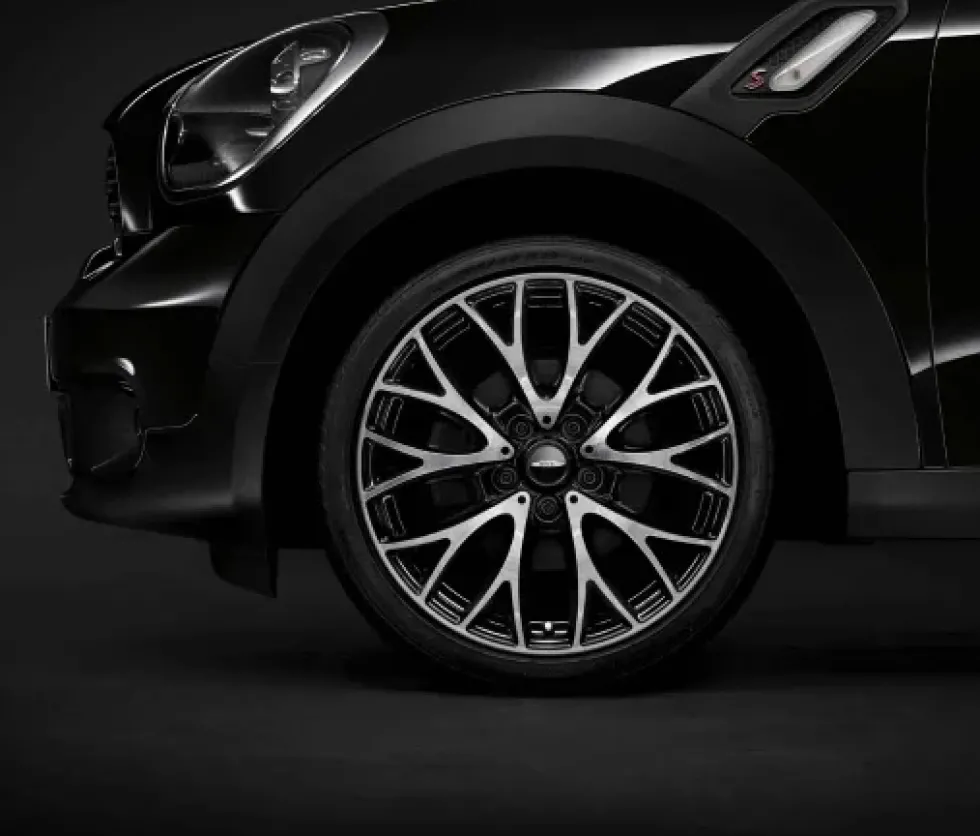 MINI Alufelge JCW Cross Spoke R134 schwarz/glanzgedreht 7,5Jx19 ET52 R60/R61