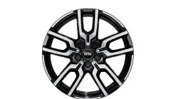 MINI Alufelge JCW Lap Spoke 960 bicolor (jet black uni/hochglanzpoliert) 7Jx18 ET47 F65 F66 Cabrio F67