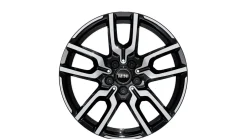 MINI Alufelge JCW Lap Spoke 986 bicolor (schwarz II/hochglanzpoliert) 7,5Jx18 ET50 Aceman J05 Cooper J01