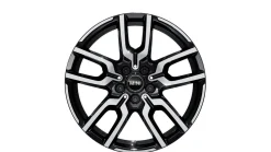MINI Alufelge JCW Lap Spoke 986 bicolor (schwarz II/hochglanzpoliert) 7,5Jx18 ET50 Aceman J05 Cooper J01