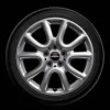 MINI Alufelge JCW Race Spoke 498 silber 7J x 17 ET 54 Vorderachse / Hinterachse