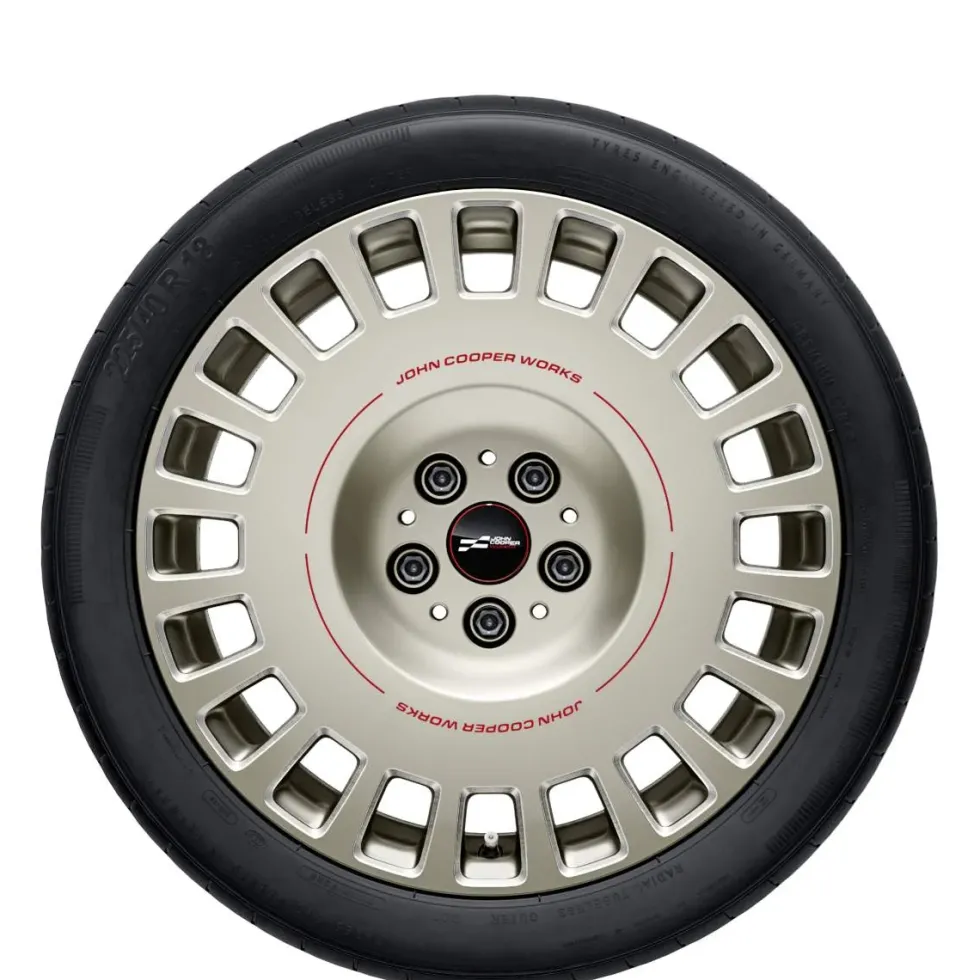 MINI Alufelge JCW Rallye Spoke 992 bicolor (vibrant silver/hochglanzpoliert) 7,5Jx18 ET50 Aceman J05 Cooper J01