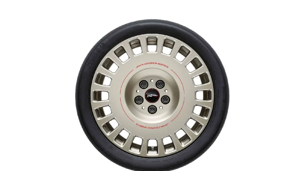 MINI Alufelge JCW Rallye Spoke 964 bicolor (vibrant silver/hochglanzpoliert) 7Jx18 ET47 F65 F66 Cabrio F67