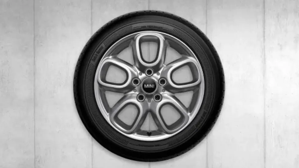 MINI Alufelge Loop Spoke 494 brightsilver 6,5Jx16 ET54 F55/F56/F57 Vorderachse/Hinterachse
