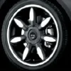 MINI Alufelge Night Spoke 106 silber/glanzgedreht 7Jx17 ET48 R50/R52/R53/R55/R56/R57/R58/R59