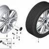 MINI Alufelge Pair Spoke 532 brightsilver 7,5Jx18 ET51 F60