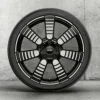 MINI Alufelge Pulse Spoke 900 jet black uni/glanzgedreht 7Jx18 ET54 F55/F56/F57