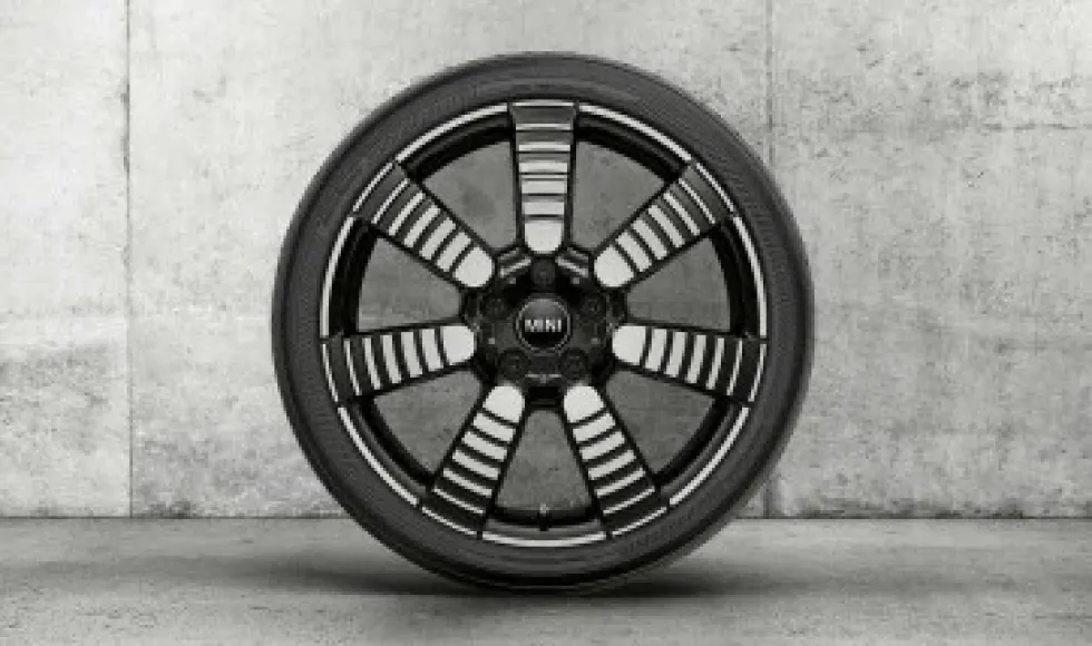 MINI Alufelge Pulse Spoke 900 jet black uni/glanzgedreht 7Jx18 ET54 F55/F56/F57