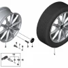 MINI Alufelge Rad Light Spoke 683 ferricgrey 7,5Jx17 ET52 Countryman F60