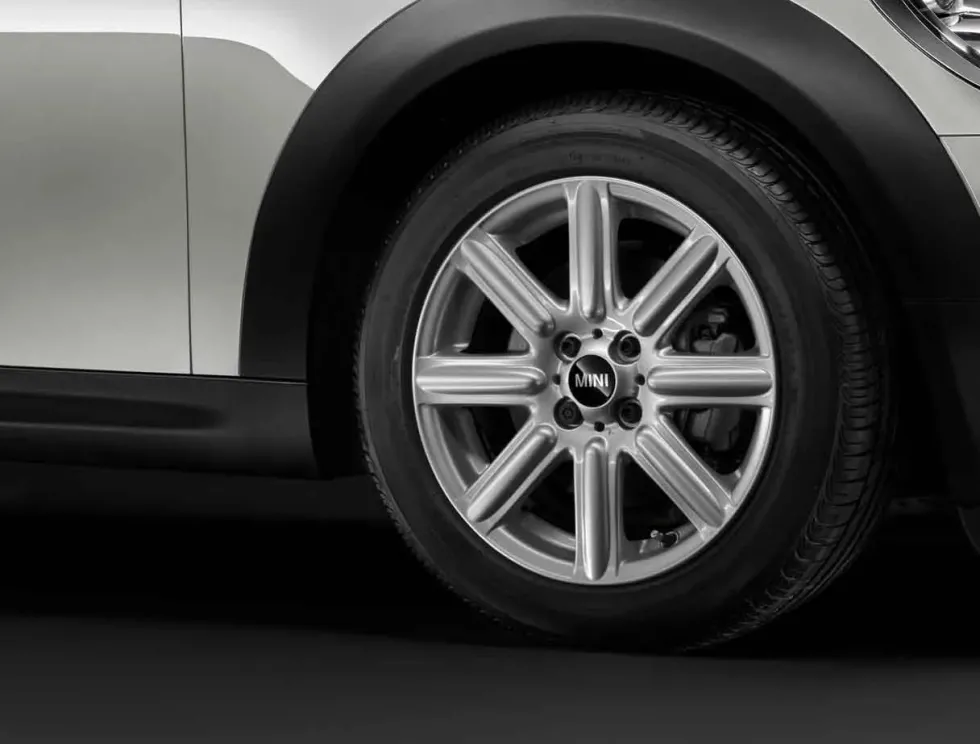 MINI Alufelge Rib Spoke 115 6,5J x 16 ET 48 Silber Vorderachse / Hinterachse