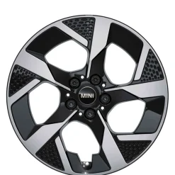 MINI Alufelge Slide Spoke 985 bicolor (jet black uni/hochglanzpoliert) 7,5Jx18 ET50 Aceman J05 Cooper J01