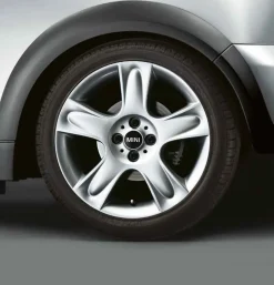 MINI Alufelge 5 Star Bullet 91 7J x 17 ET 48 Silber Vorderachse / Hinterachse