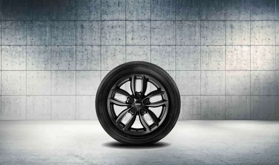 MINI Alufelge 5 Star Double Spoke R124 7J x 17 ET 50 Schwarz Vorderachse / Hinterachse