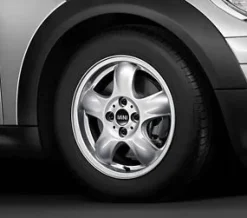 MINI Alufelge 5 Star Spooler 100 5,5J x 15 ET 45 Silber Vorderachse / Hinterachse