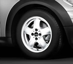 MINI Alufelge 5 Star Spooler 100 5,5J x 15 ET 45 Weiß Vorderachse / Hinterachse