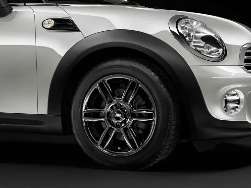 MINI Alufelge 6 Star Twin Spoke R119 6,5J x 16 ET 48 Schwarz matt Vorderachse / Hinterachse