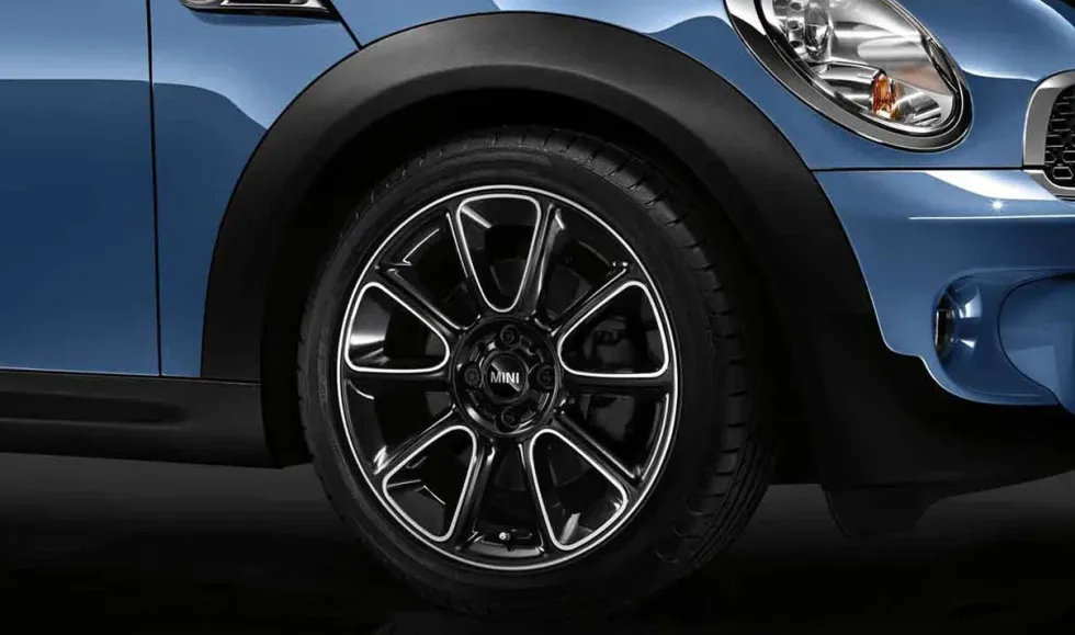 MINI Alufelge Twin Spoke Black R135 schwarz/glanzgedreht 7,5Jx18 ET52 R60/R61