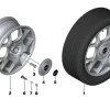 MINI Alufelge X Lite 84 6,5J x 16 ET 48 Silber Vorderachse / Hinterachse