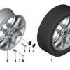 MINI Alufelge Y-Spoke anthrazit hell 139 silber/glanzgedreht 7,5Jx19 ET52 R60/R61