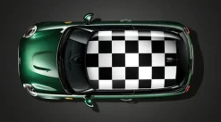 MINI Dachdekor Chequered Flag schwarz