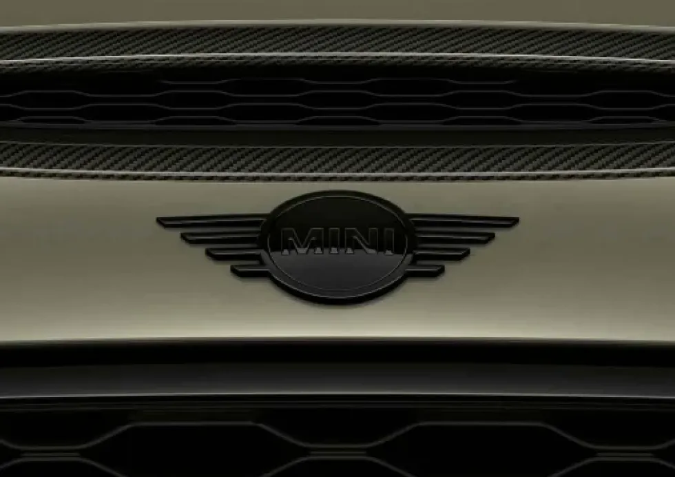 MINI Emblem Haube vorne schwarz Piano Black F55, F56, F57