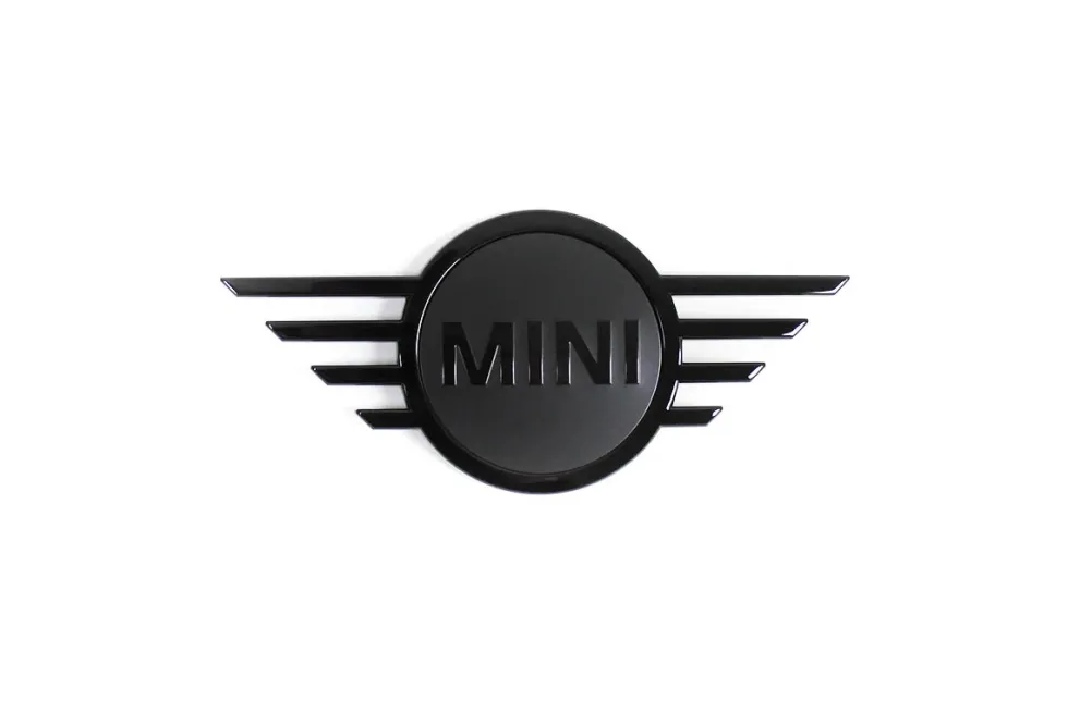 MINI Emblem Haube vorne schwarz Piano Black F55, F56, F57