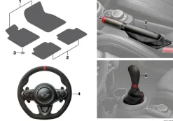 MINI Fußmatten Textil vorn F54