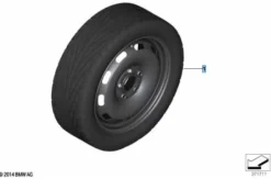 MINI Notrad Stahl Styling 12 silber 15 Zoll F55 F56 F57