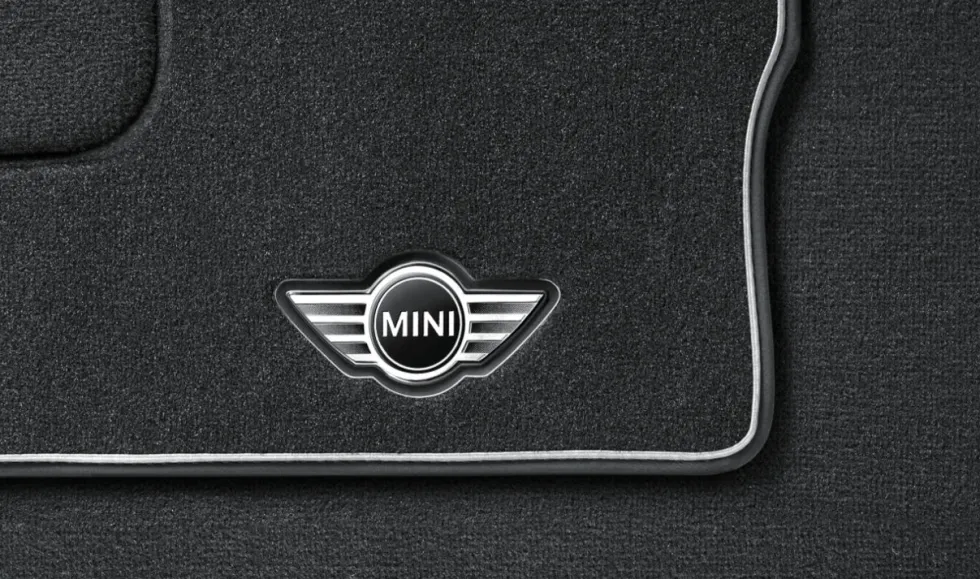 MINI Satz Fussmatten Textil mit Trittschutz