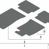 MINI Satz Fussmatten Velours R57
