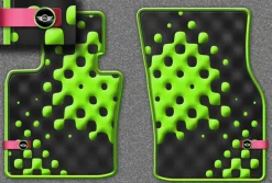 MINI Satz Gummimatten Vivid Green vorne