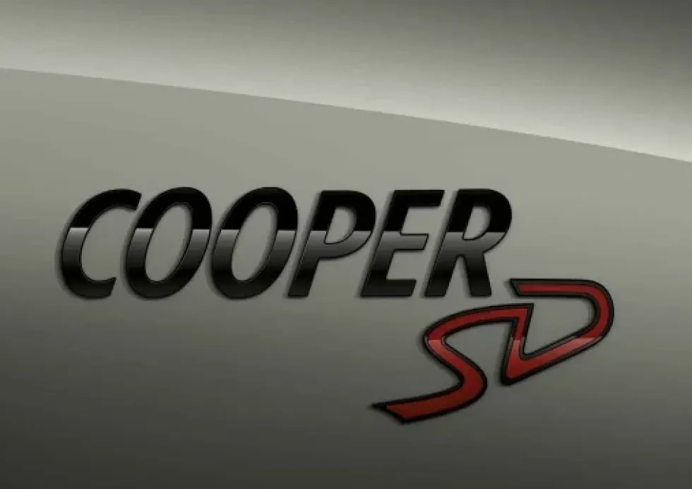 MINI Schriftzug Cooper SD Piano Black F54, F55, F56, F57, F60