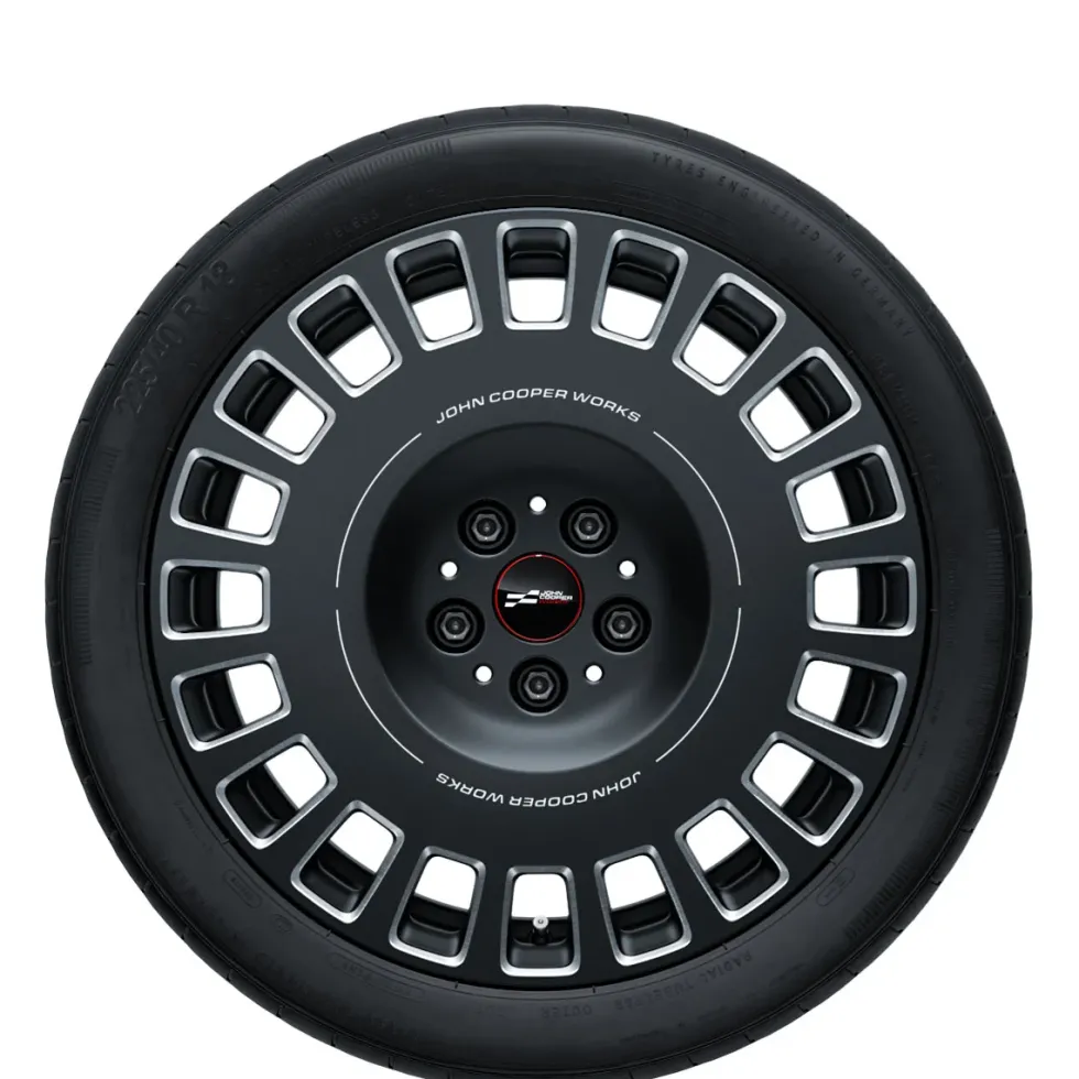 MINI Sommerkompletträder JCW Rallye Spoke 964 frozen midnight grey 18 Zoll RDCi F65 F66 F67 Pirelli