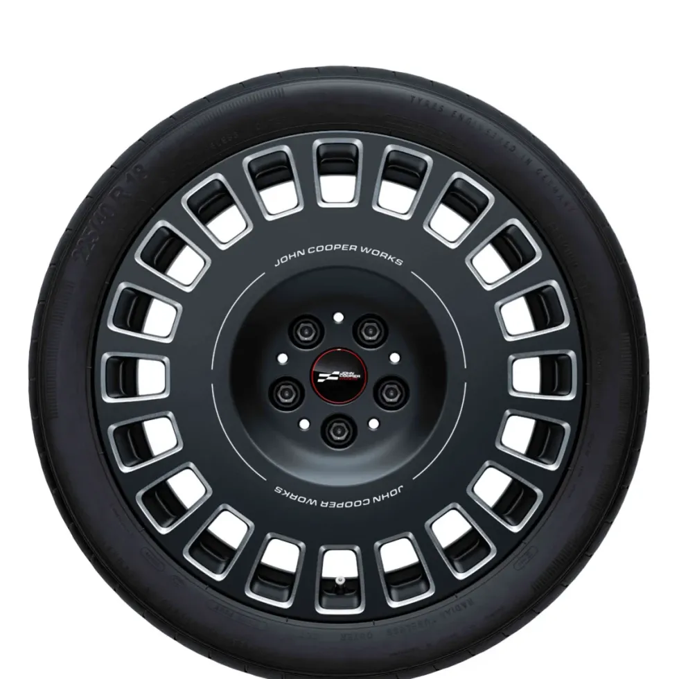 MINI Sommerkompletträder JCW Rallye Spoke 992 frozen midnight grey 18 Zoll RDCi BEV J01 Hankook