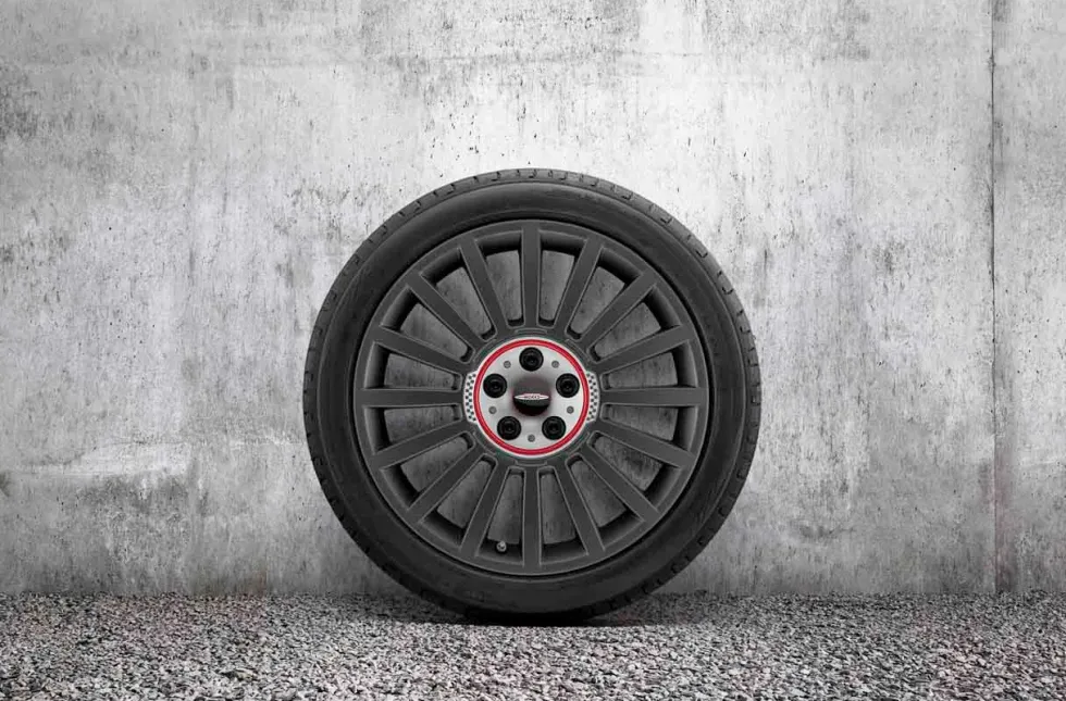 MINI Sommerkompletträder JCW Rallye Spoke 536 bicolor (orbitgrey matt / glanzgedreht) 19 Zoll RDCi F60 Goodyear
