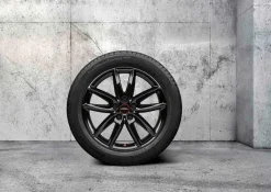 MINI Sommerkompletträder JCW Grip Spoke 815 jetblack uni 18 Zoll RDCi F60 Bridgestone