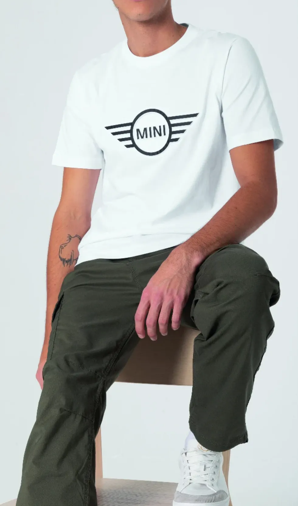 MINI T-Shirt Embossed Wing Logo Herren