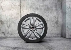 MINI Winterkompletträder JCW Track Spoke 501 bright silver metallic 17 Zoll RDCi F55 F56 F57 Dunlop