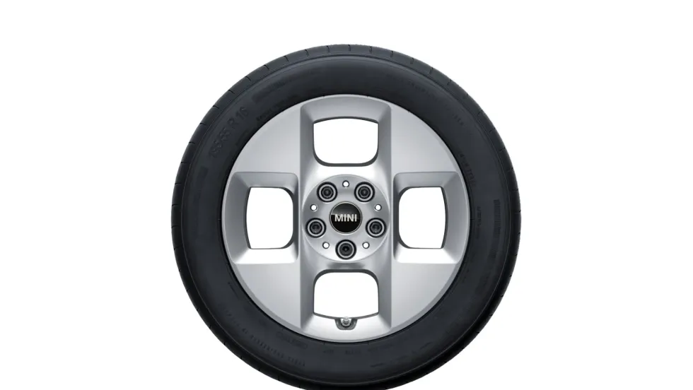 MINI Winterkompletträder 4-Square Spoke 955 refined silver 16 Zoll RDCi F65 F66 F67 Continental