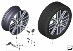 MINI Yours Br. Spoke 820 enigmatic black 8Jx19 ET47 F60