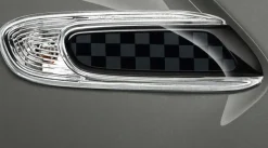 MINI Zierblendenset mit Pad Checkered Flag schwarz / grau