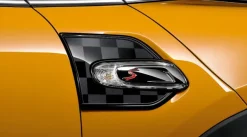MINI Zierblendenset mit Pad Checkered Flag schwarz / grau